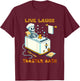 Live Laugh Toaster Bath Skeleton In The Bathtub Rubber Duck T-Shirt - T-Shirt | Maroon