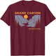 Grand Canyon National Park Shirt Arizona Vintage Men T-Shirt - T-Shirt | Maroon