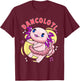 Dancolotl Kawaii Axolotl Dancing Axolotl Lover Ballet Dancer T-Shirt - T-Shirt | Maroon