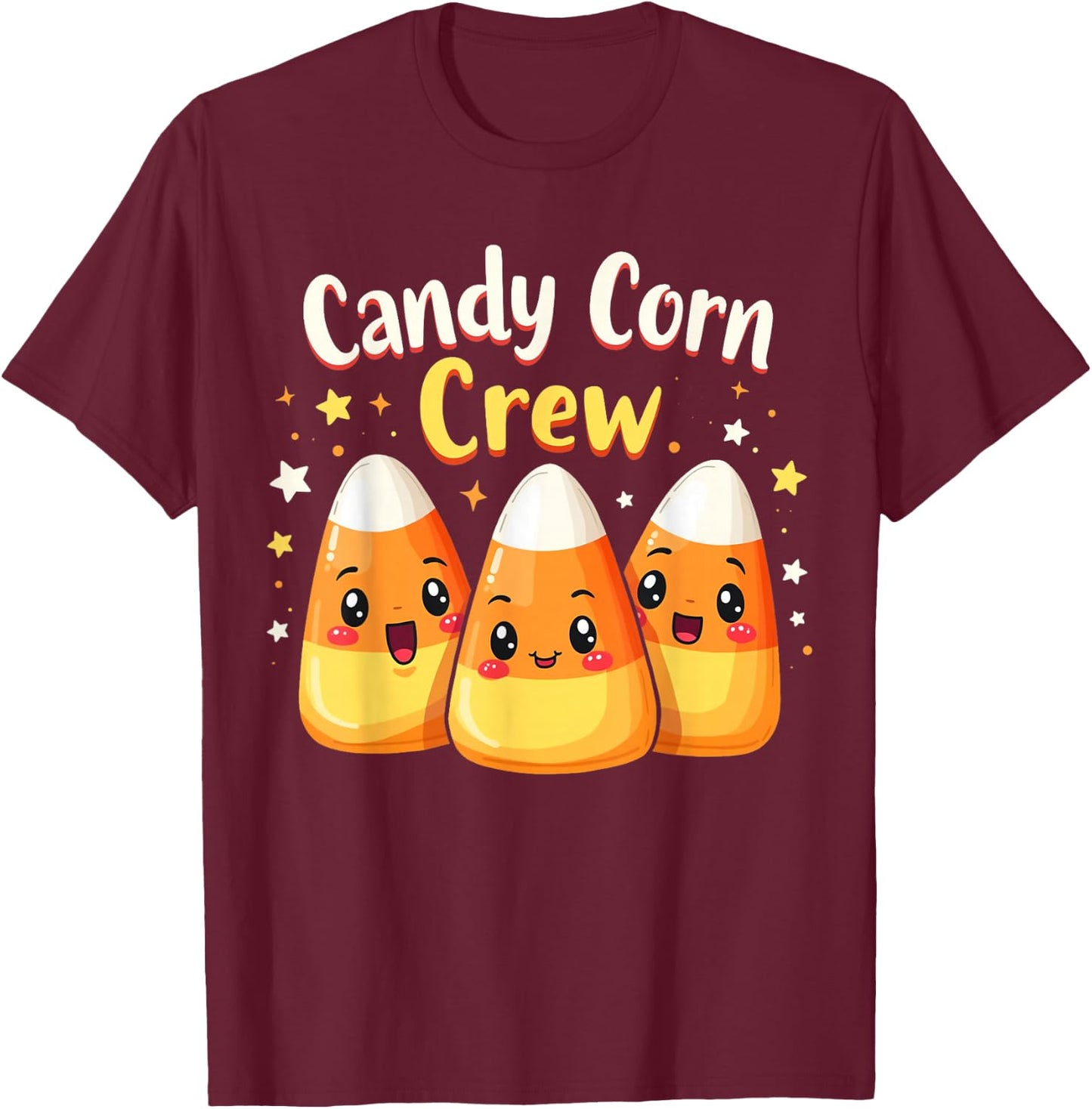 candy corn crew Costume Men Women Friends T-Shirt - T-Shirt | Maroon
