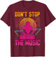 DJ Men's Children's Electro Synth House Disco , black, s T-Shirt - T-Shirt | Maroon