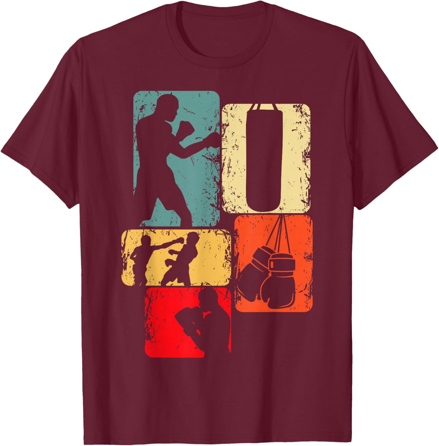 Boxer Boxing Boys' Children's T-Shirt - T-Shirt | Maroon