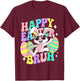 Bruh Easter Shirts for Boys Girls Kids Women Rabbit Eggs T-Shirt - T-Shirt | Maroon