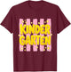 Striped Kindergarten Teacher Student First Day of School Kid T-Shirt - T-Shirt | Maroon