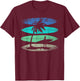 Retro Surfing Surfing Athlete Water Sports Surfer , Black T-Shirt - T-Shirt | Maroon