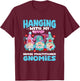 RN Nursing Gnome NP Hanging With Nurse Practitioner Gnomies T-Shirt - T-Shirt | Maroon