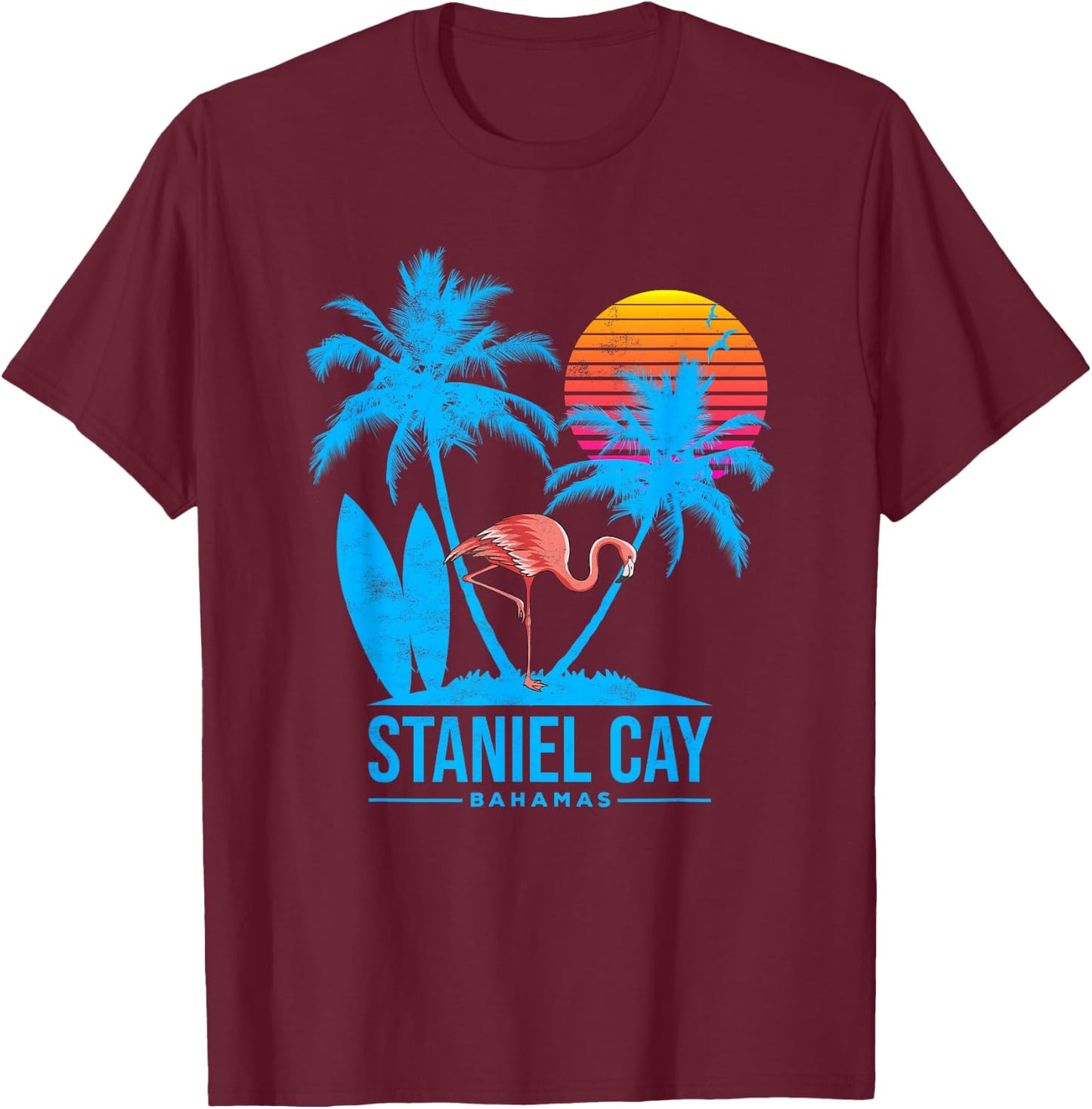 Bahamas, Staniel Cay T-Shirt - T-Shirt | Maroon