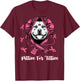 Pitties For Titties Funny Pitbull Breast Cancer Awareness T-Shirt - T-Shirt | Maroon