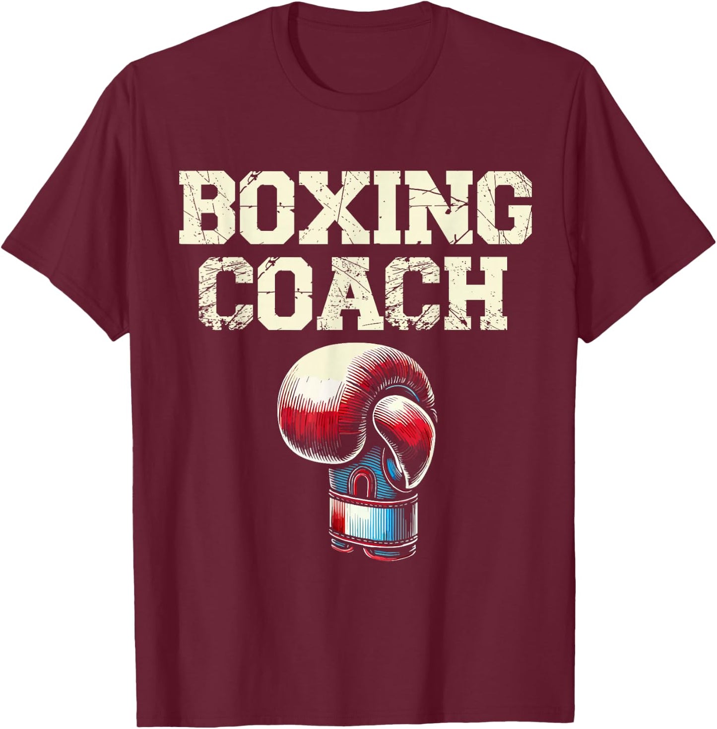Boxing Day Love Boxing Training Coach Fighter T-Shirt - T-Shirt | Maroon