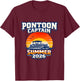 Pontoon Captain Summer 2026 T-Shirt - T-Shirt | Maroon