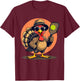 Turkey Cool Pickleball Black Small Classic Fit Modern Casual Thanksgiving T-Shirt - T-Shirt | Maroon