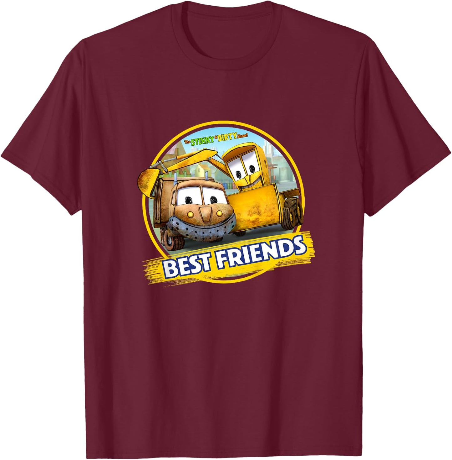 The Stinky and Dirty Show - Best Friends T-Shirt - T-Shirt | Maroon