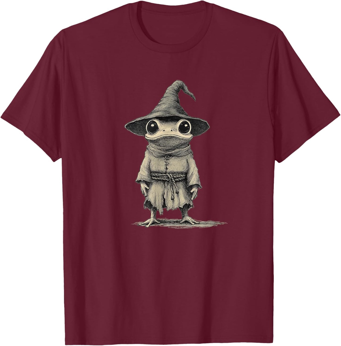 Cute Magician Frog Costume for Boys and Girls Magical T-Shirt - T-Shirt | Maroon