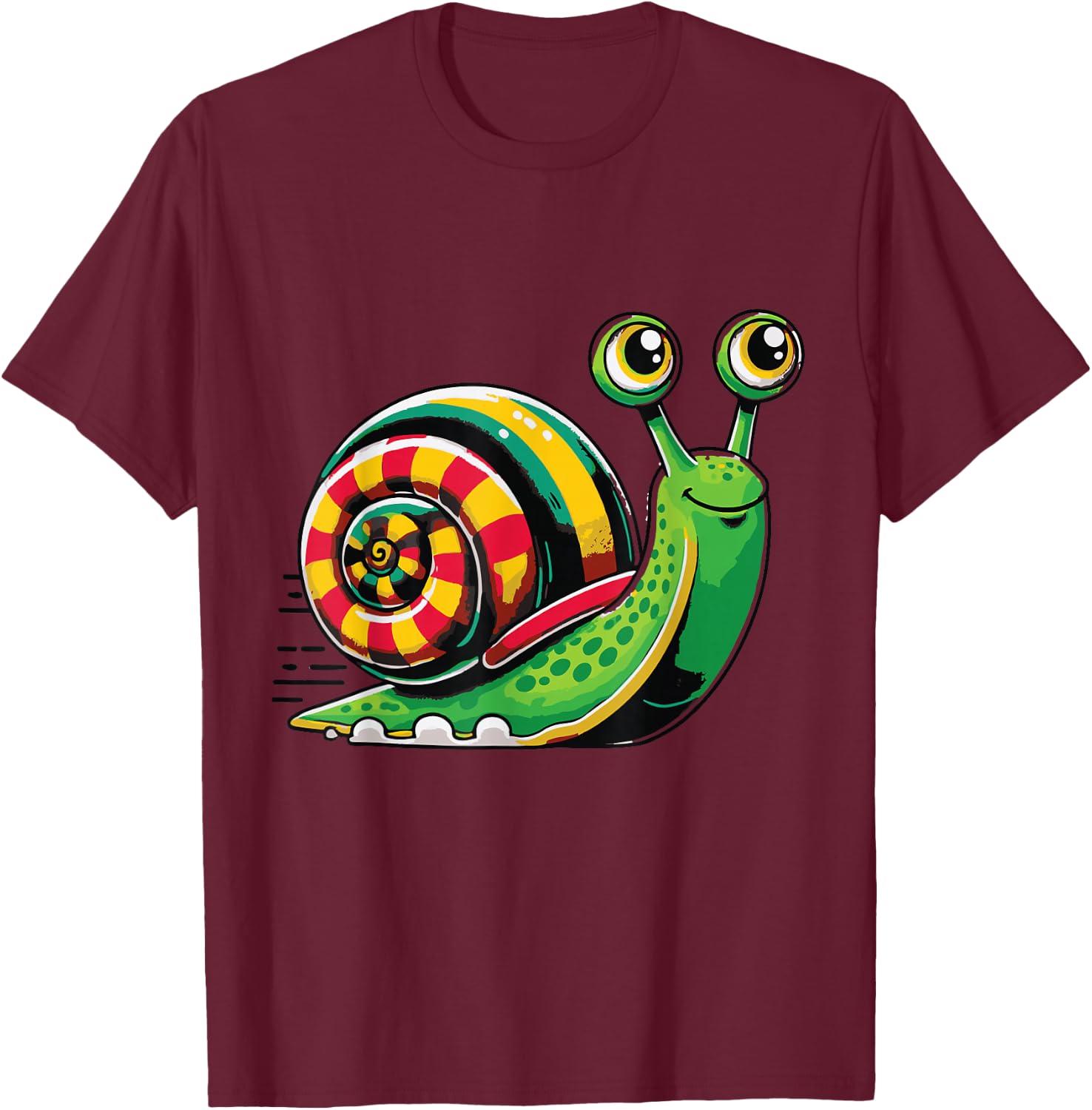 Funny Snail Shirts Turbo Snail Boost Racing Team T-Shirt - T-Shirt | Maroon