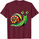 Funny Snail Shirts Turbo Snail Boost Racing Team T-Shirt - T-Shirt | Maroon