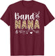 Band Nana Leopard Marching Band Nana Grandma T-Shirt - T-Shirt | Maroon