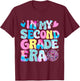 In My Second Grade Era 2nd Grade Girl Teacher Back to School T-Shirt - T-Shirt | Maroon