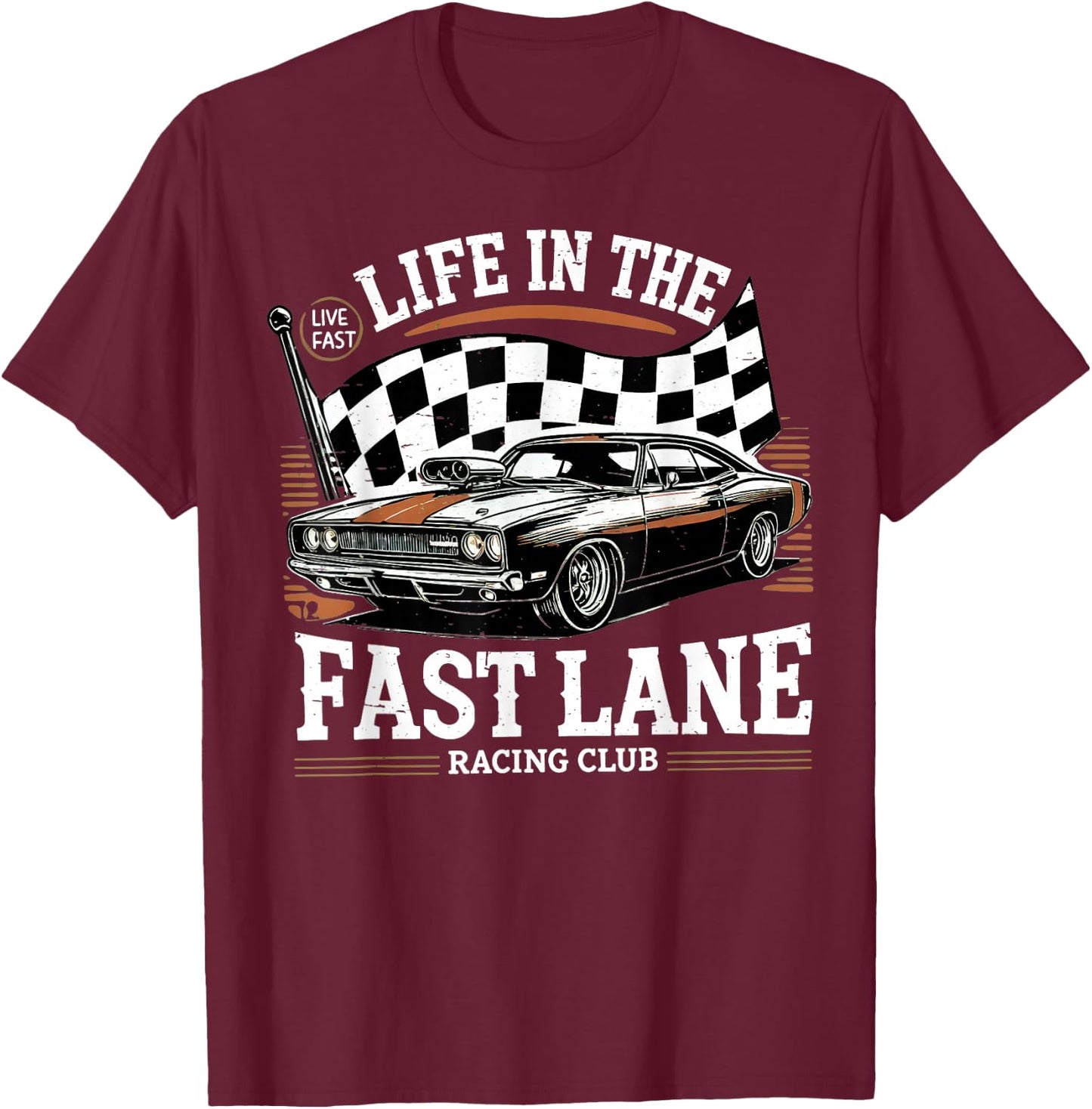 Quote Racing T-Shirt - T-Shirt | Maroon