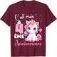 Enfant C'est Mon 4 ème Anniversaire Unicorn Birthday 4 Years , Black, 2 T-Shirt - T-Shirt | Maroon
