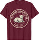 El Señor ES Mi Pastor Circle Psalm 23:1 Spanish Bible Verse T-Shirt - T-Shirt | Maroon