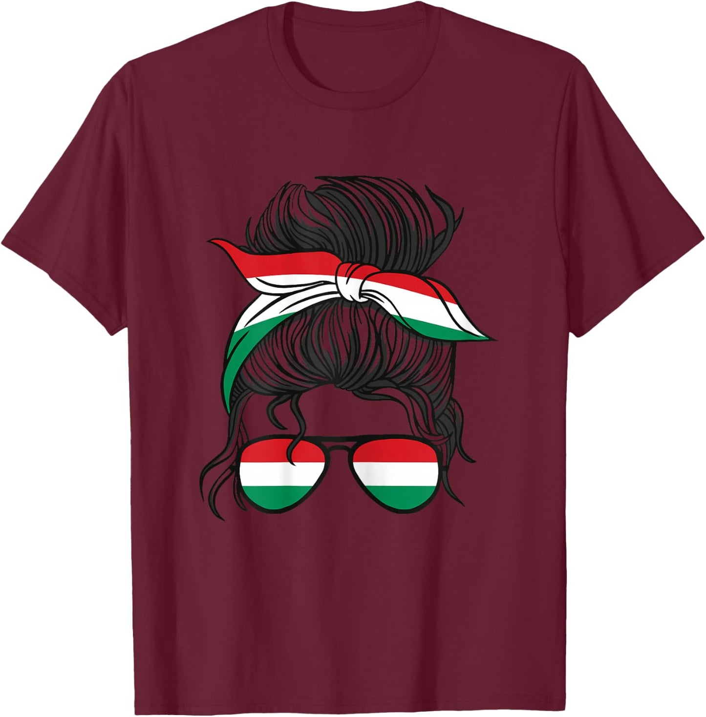 Magyarország Mädchen Ungarn Mädchen Magyar Frauen Ungarische Flagge T-Shirt - T-Shirt | Maroon