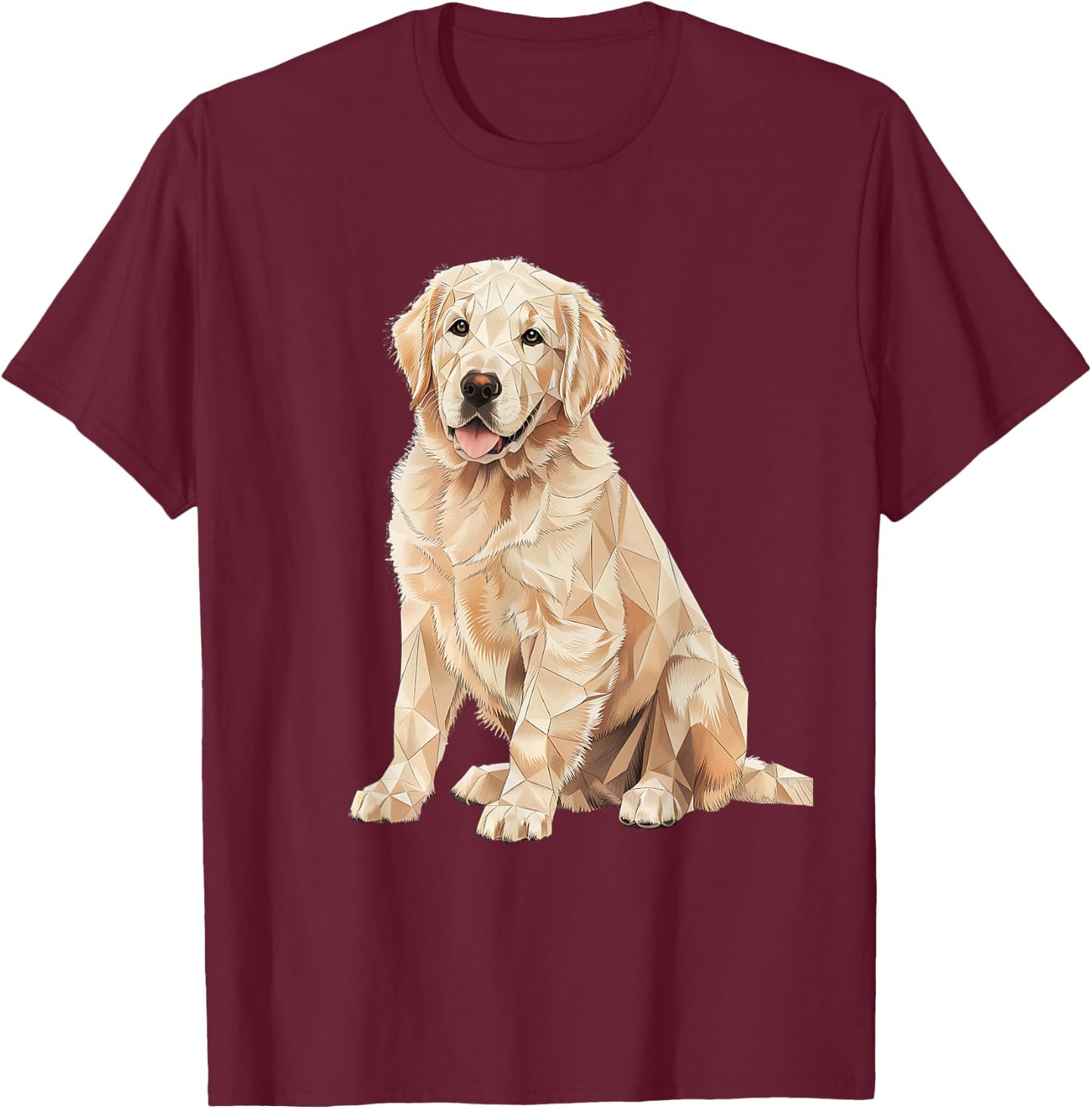 English Cream Golden Retriever Lab Gifts T-Shirt - T-Shirt | Maroon