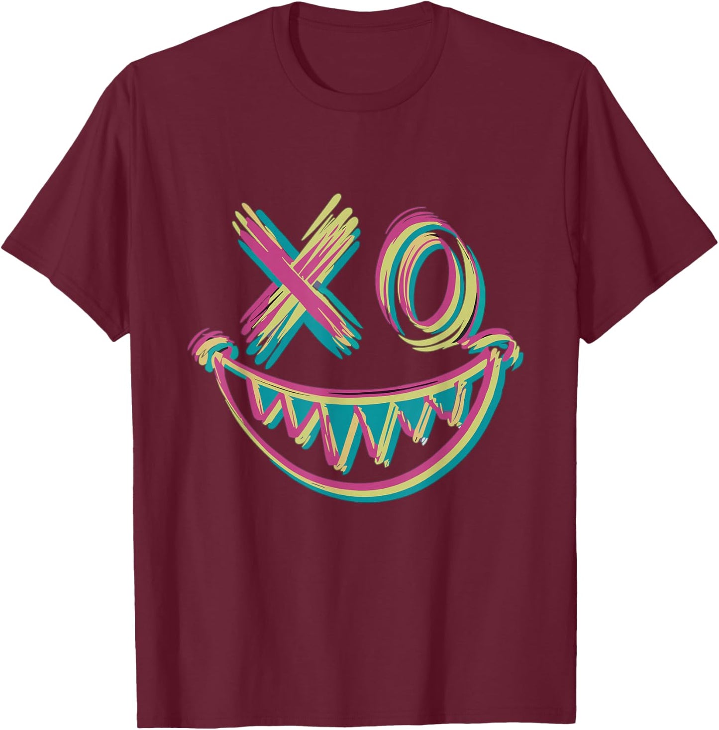 Electronic Music Rave Rainbow DJ EDM Tekk T-Shirt - T-Shirt | Maroon