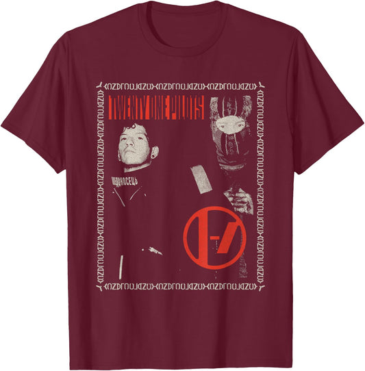 Twenty One Pilots Framed In , black T-Shirt - T-Shirt | Maroon
