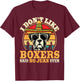 Mexican Boxer Dog Owner Cinco De Mayo Boxer T-Shirt - T-Shirt | Maroon