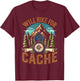 Geocache Enthusiasts Geocaching T-Shirt - T-Shirt | Maroon