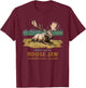 Chillin' Out In Moose Jaw, Saskatchewan Design Souvenir T-Shirt - T-Shirt | Maroon