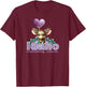 Cute Moose Idaho Huckleberry Heaven Novelty Graphic Souvenir T-Shirt - T-Shirt | Maroon