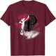 Pink Panther Le Pink Silhouette im Nebel T-Shirt - T-Shirt | Maroon