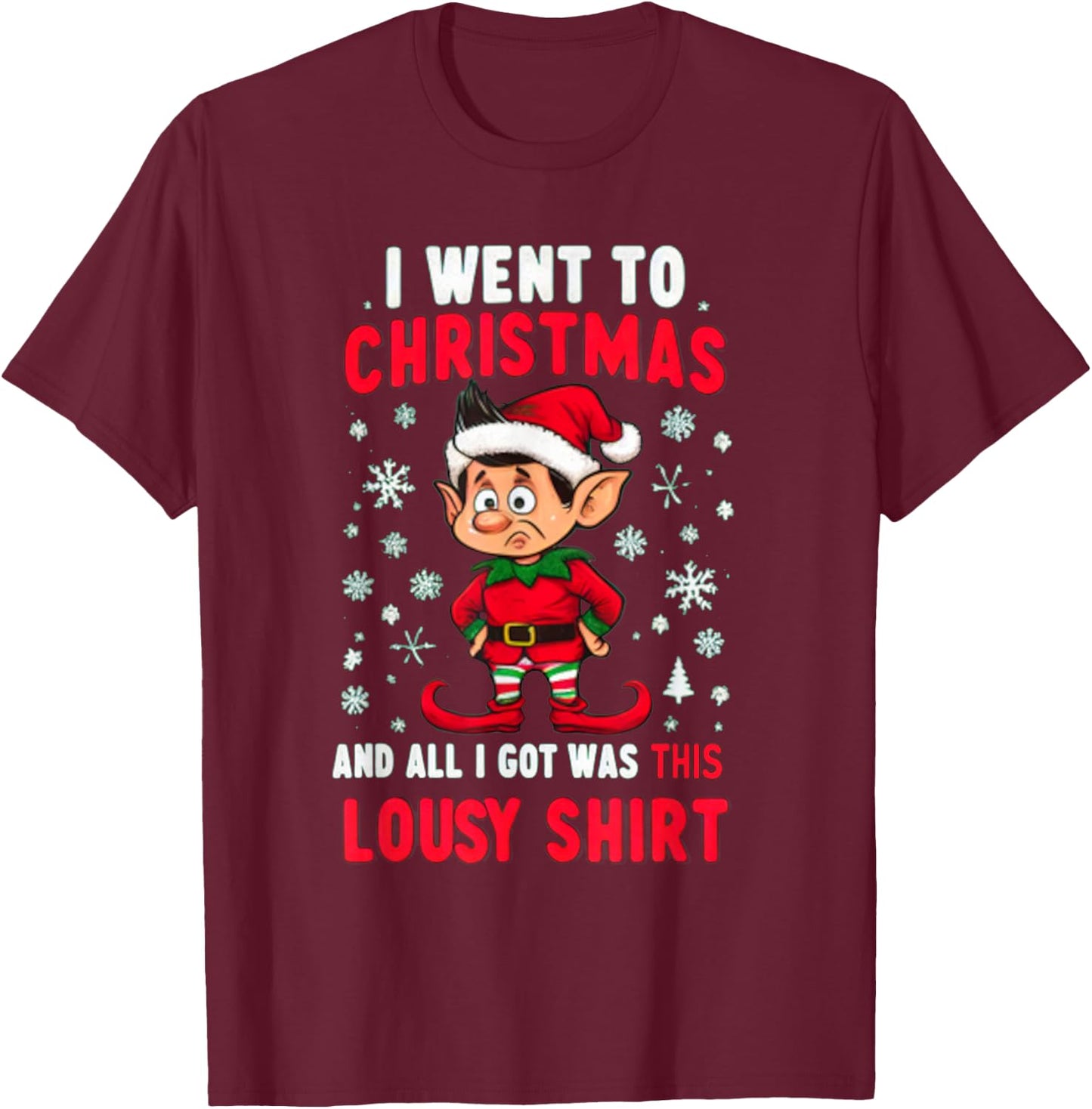 Fun Christmas Grab Bag Gifts for Adults T-Shirt - T-Shirt | Maroon