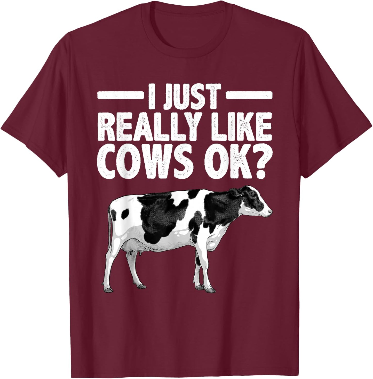 Best Cow Design Women Cattle Farming Dairy Cow Lover T-Shirt - T-Shirt | Maroon