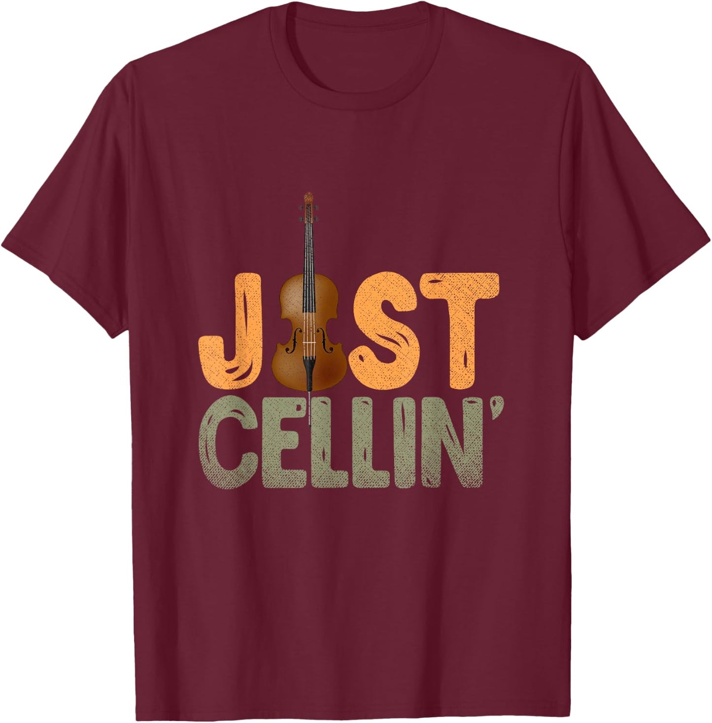 Just Cellin Cello T-Shirt - T-Shirt | Maroon