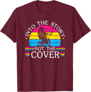 Pansexual Pride Genderqueer Book Pun Pansexuality Pan Pride T-Shirt - T-Shirt | Maroon