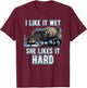 Funny Cement Truck Driver Concrete Mixer Construction Worker T-Shirt - T-Shirt | Maroon