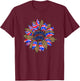 Sunflower Fourth 4th Of July American Flag Tie Dye T-Shirt - T-Shirt | Maroon