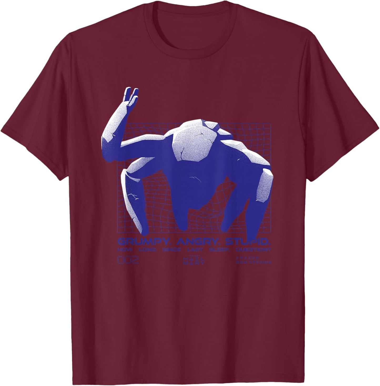 Mürrisch. Wütend. Dumm T-Shirt - T-Shirt | Maroon