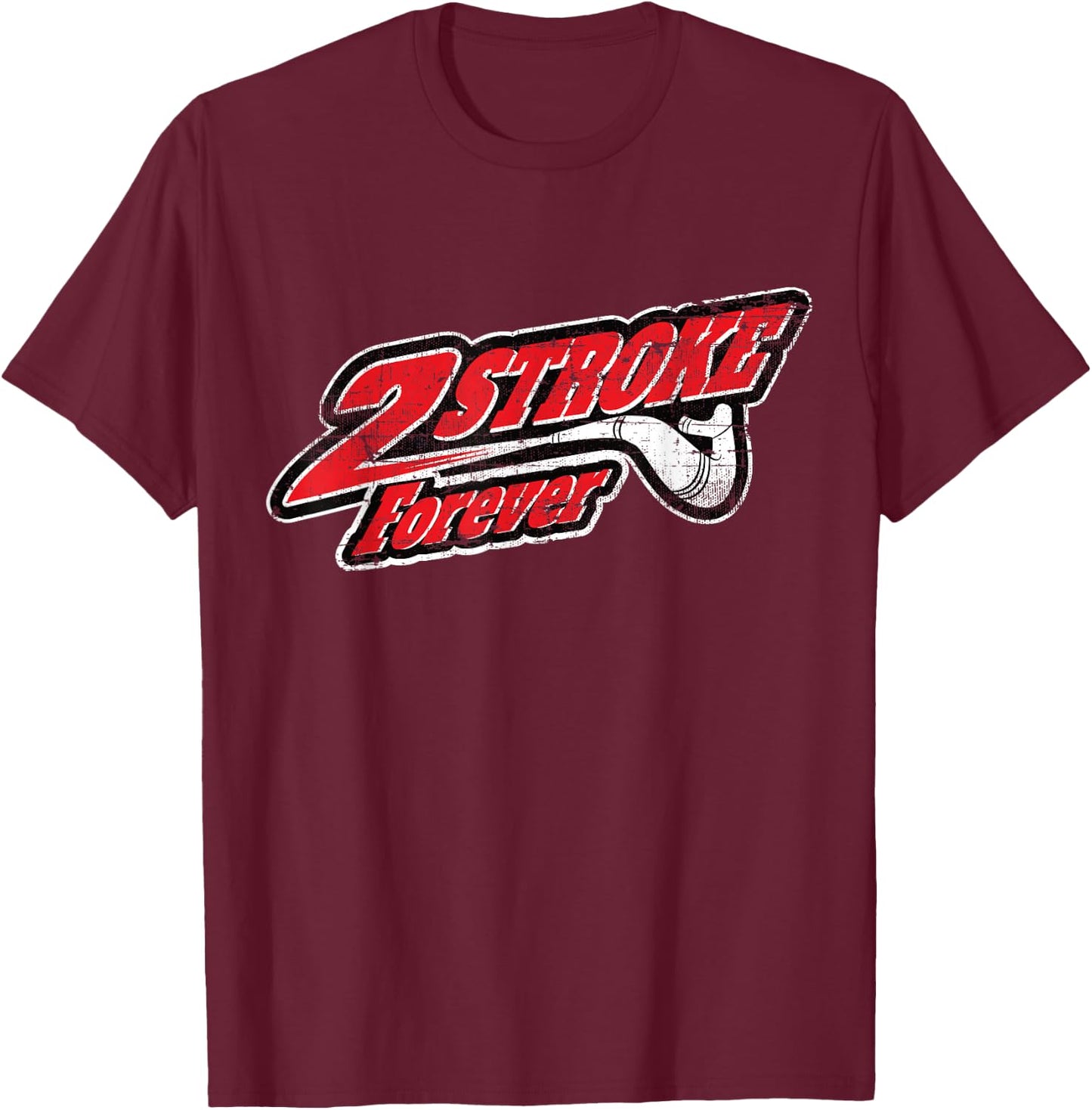 2-Takt Forever für alle Motocross- und Enduro-Fahrer T-Shirt - T-Shirt | Maroon