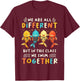 Special Education Sped Teacher Student We Swim Together Kids T-Shirt - T-Shirt | Maroon