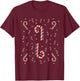 Red And White Candy Cane Santa Christmas Xmas Lights T-Shirt - T-Shirt | Maroon