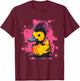 Rubber Duck Punk Rock Rubber Duckling Artwork Watercolor T-Shirt - T-Shirt | Maroon