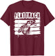 FLAT TRACK MOTORCYCLE racing dirt track speedway shirt T-Shirt - T-Shirt | Maroon