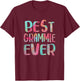 Best Grammie Ever Shirt Women Mothers Day T-Shirt - T-Shirt | Maroon