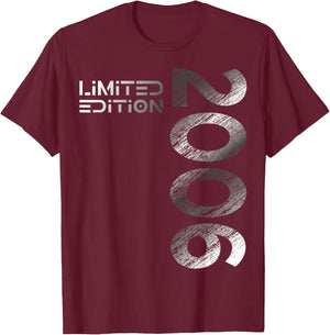 20. Geburtstag Limited Edition Jahrgang 2006 Mann Frau T-Shirt - T-Shirt | Maroon