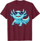 Blue Axolotl Wearing Sunglasses Funny Axolotl T-Shirt - T-Shirt | Maroon