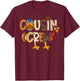Cousin Crew Thanksgiving Family Matching Turkey Toddler Kids T-Shirt - T-Shirt | Maroon