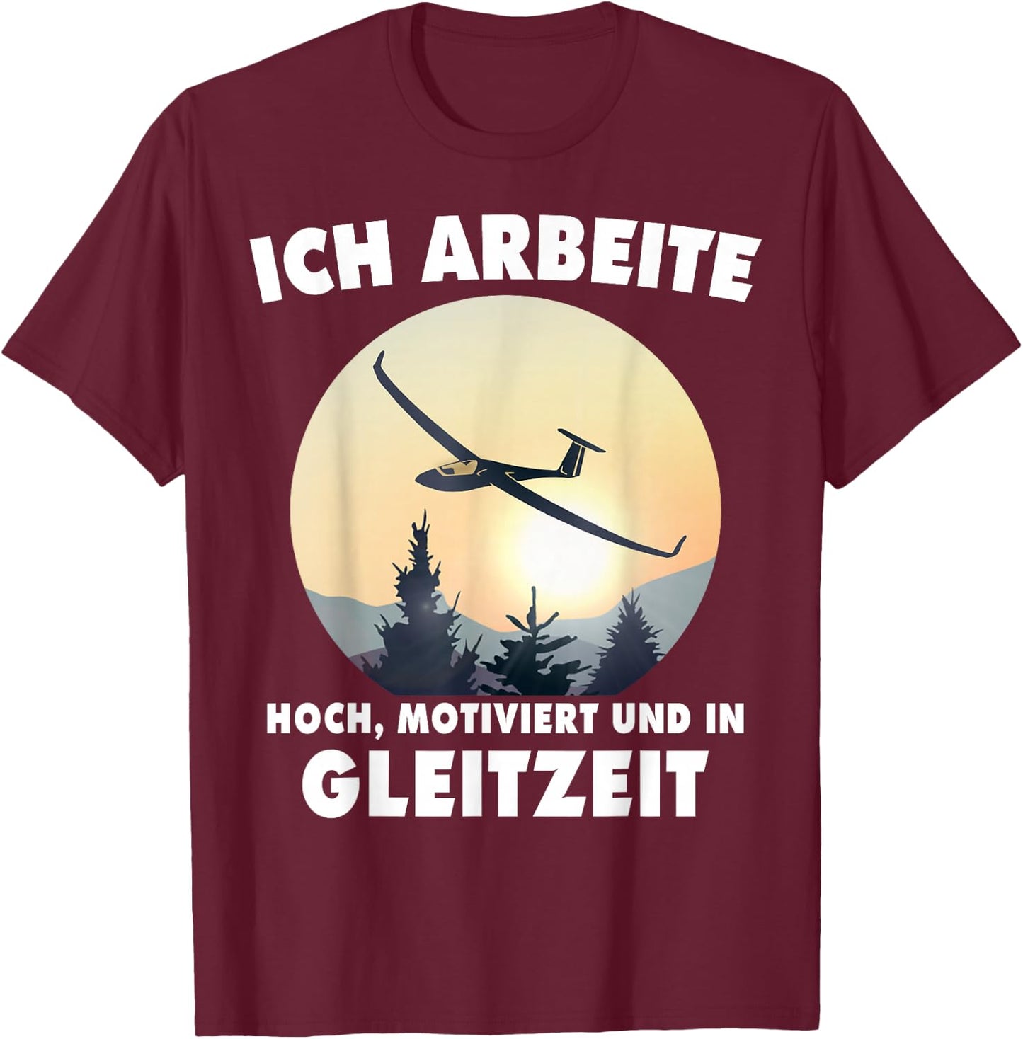 Segelfliegen Fliegen Segelflugschein Segelflug Segelflieger T-Shirt - T-Shirt | Maroon